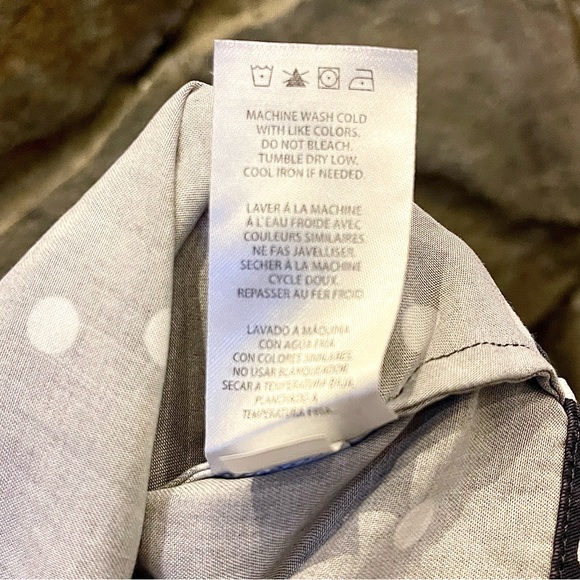 DL1961 Premium Denim’Dennet’ Tie-Straps Polka-Dot Cropped Tank | Size S - Picture 9 of 10